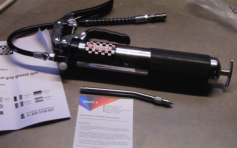 Bravex grease gun test